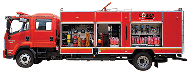 Municipal Fire Tanker Pumper